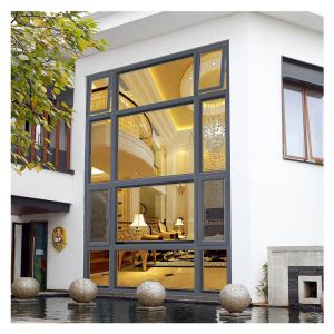 Double Glazing Bulletproof Aluminium Frame Windows Commercial With Mosquito Net