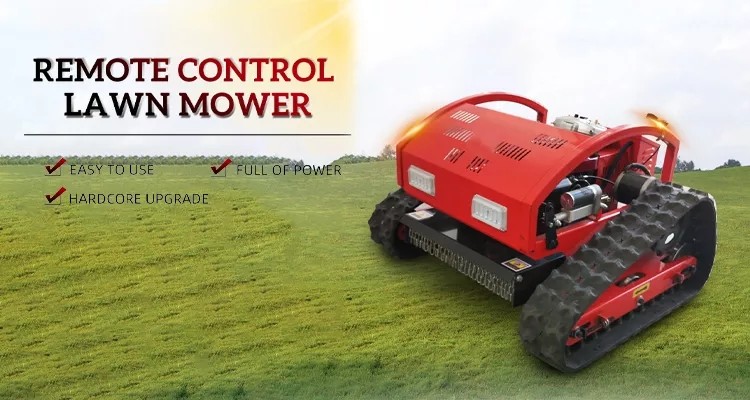 Intelligent Design Farm Lawn Mower Remote Control Crawler Lawn Mower