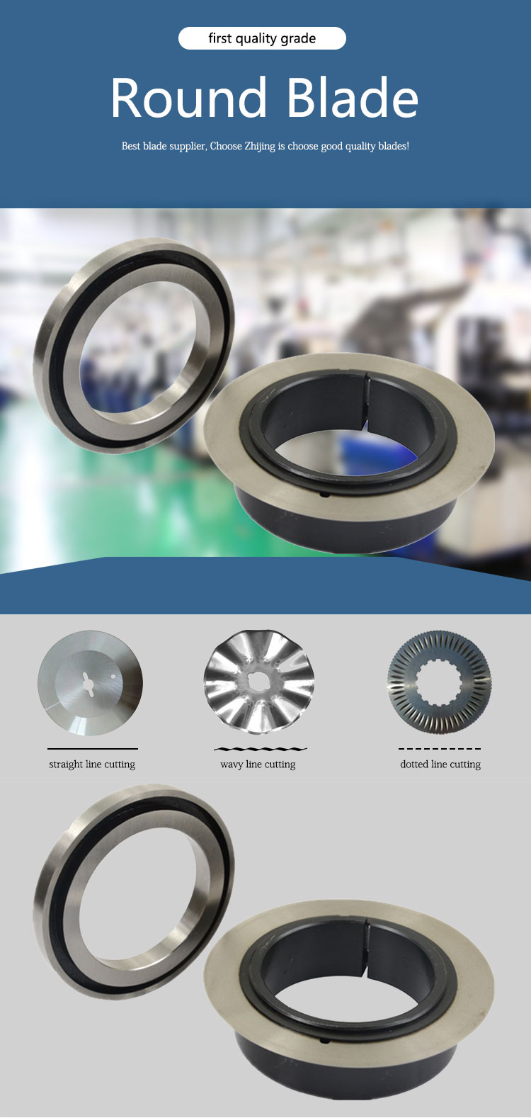 Rotary Circular Slitter Blades , Circular Knifes High Hardness HRC 56-65