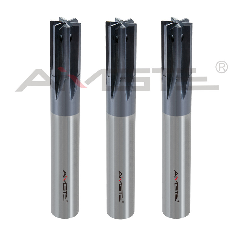 Automotive Solid Carbide Reamer 6 Flutes End Mill Reamer With Coolant Through Hole