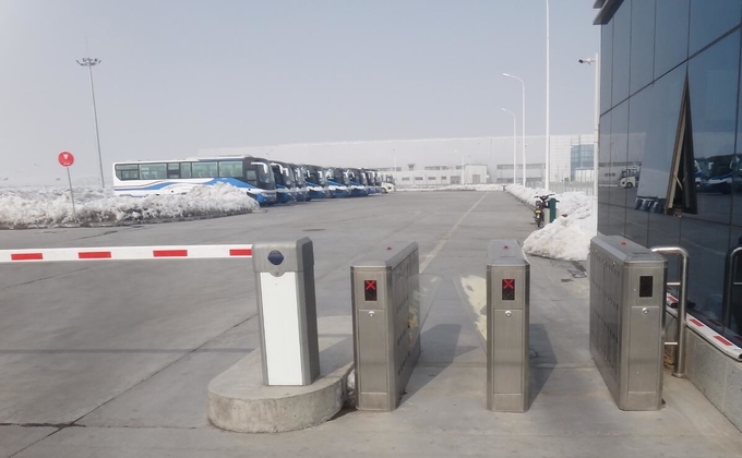 Wing 600mm SST 304 Full automatic Flap Turnstile Barrier Gate 0