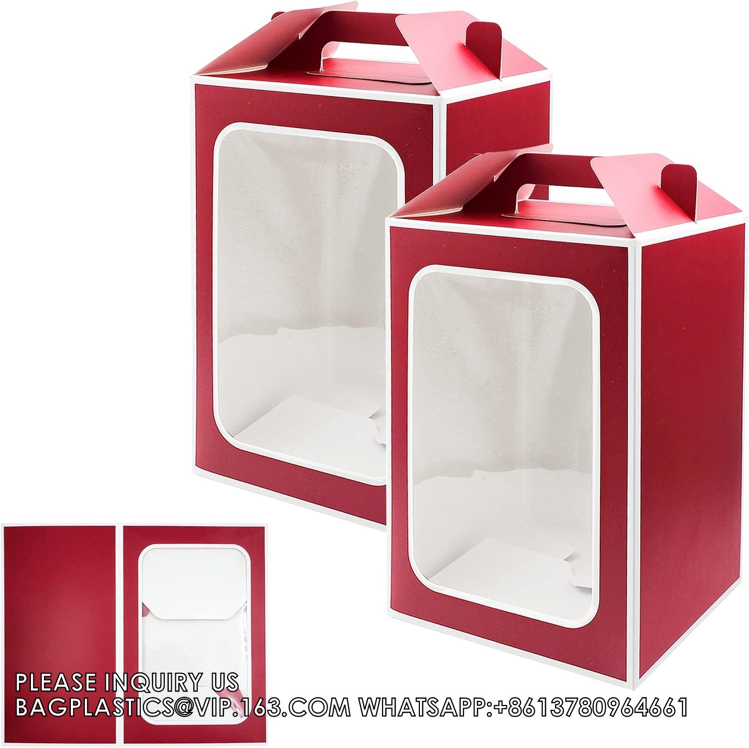 Gift Package Boxes, Tote Paper Bags Decorative Flower Bag, Flower Bouquet Paper Gift Bags With Handles, Party Bag