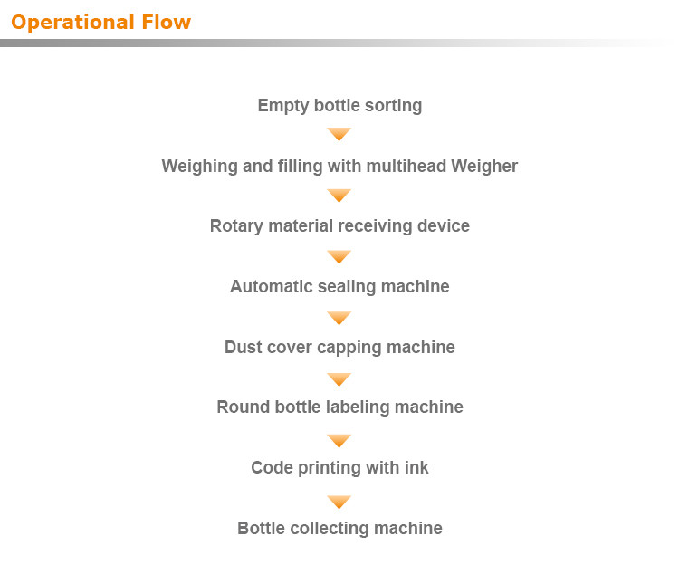 OEM Automatic Bottle Filling Machine Pork Jerky Mixed Nut Snacks Mulit Heads Weigher Filling Capping Machines