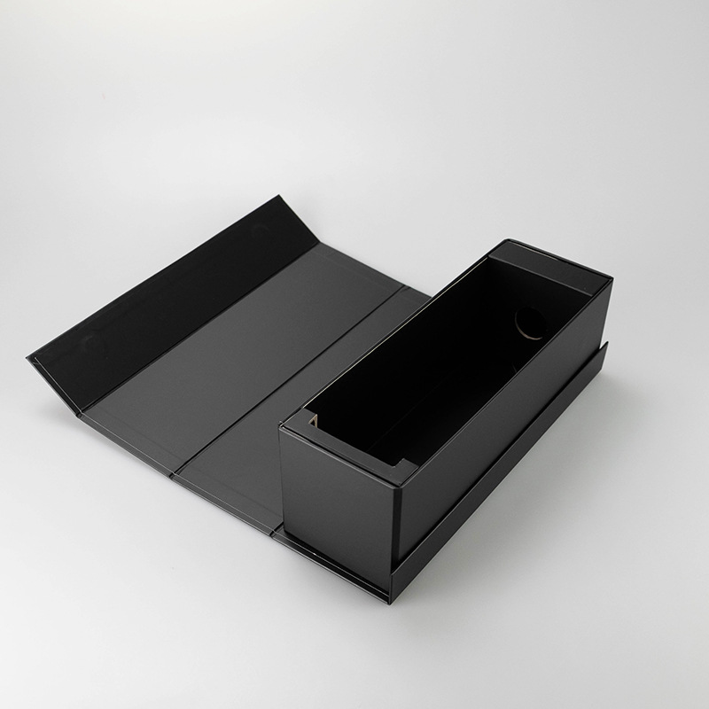 Custom Luxury Single Bottle Wine Box Packaging With Magnetic Lid Customized Thickness