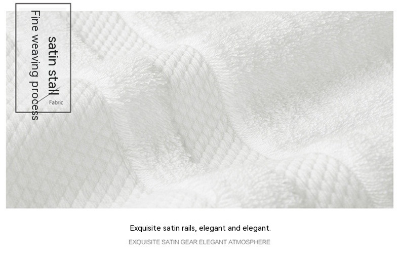 Customized Color Hotel Towels White 100% Cotton Face Hand Bath Towel Set for Home Spa