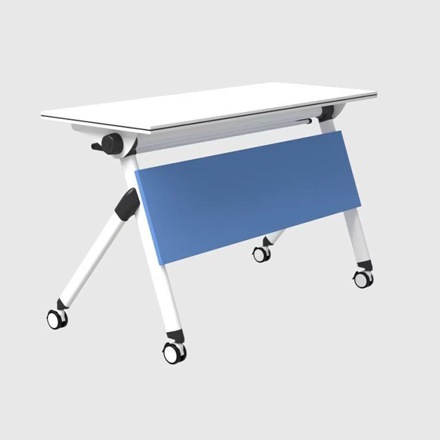 Minimally Designed Steel Legged Foldable Training Table For Easy Mobility, With
