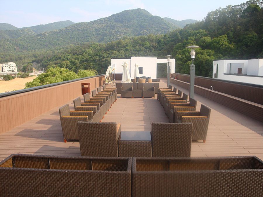 Synthetic Coffee Wood Plastic Composite/WPC Decking Board for Garden