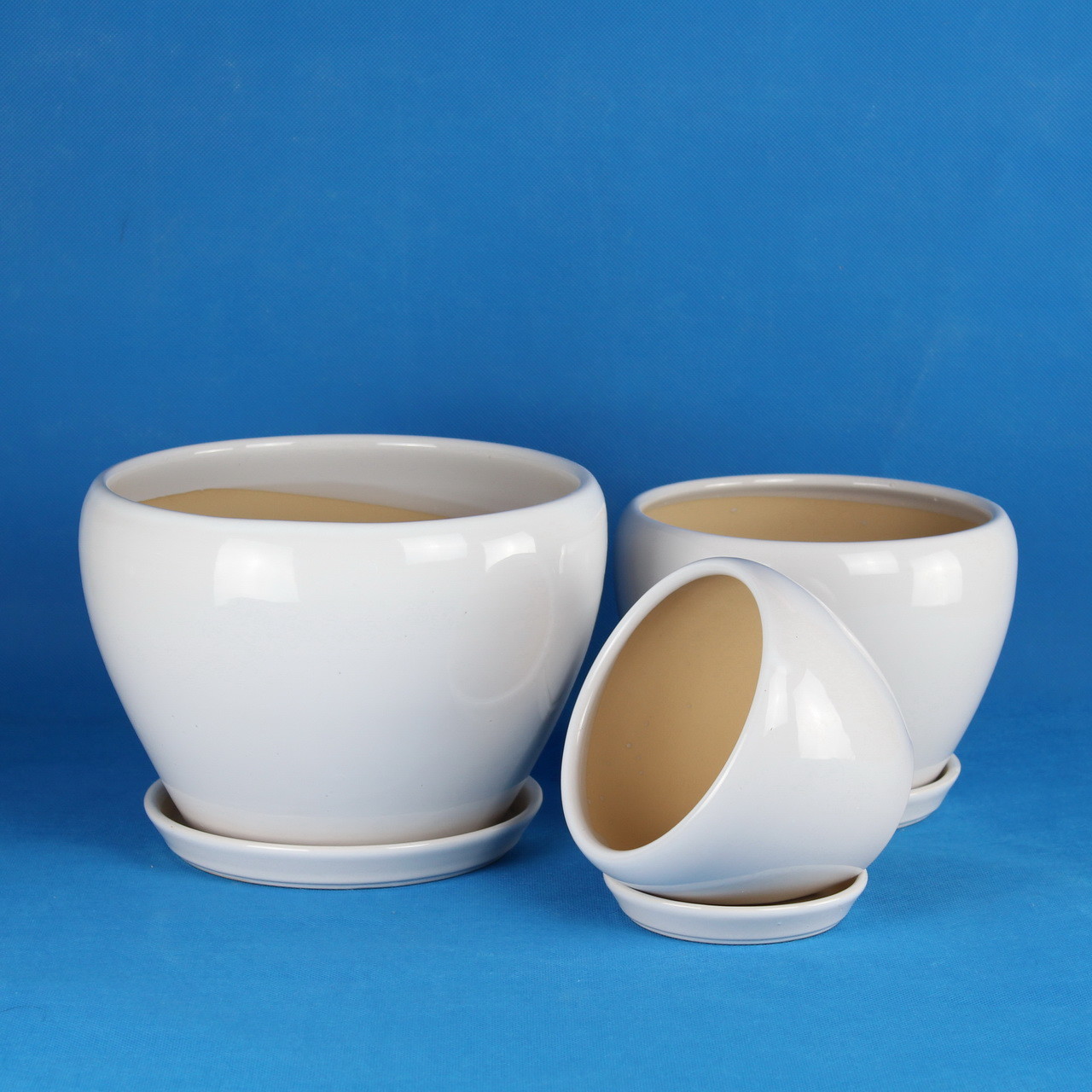Simple Ceramic Pots High Durability For Garden Plants And Succulents