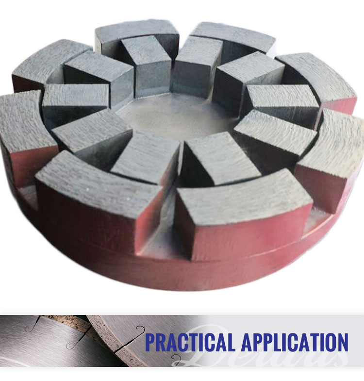 Abrasive Diamond Satellite for Granite Grinding Tools Diameter 130mm-150mm Grit 30-100