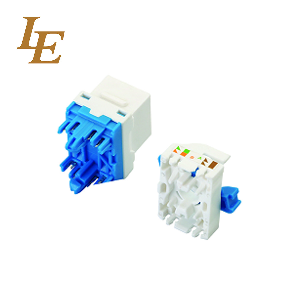 CAT5E CAT6 RJ45 UTP Toolless 180° Ethernet Keystone Jack