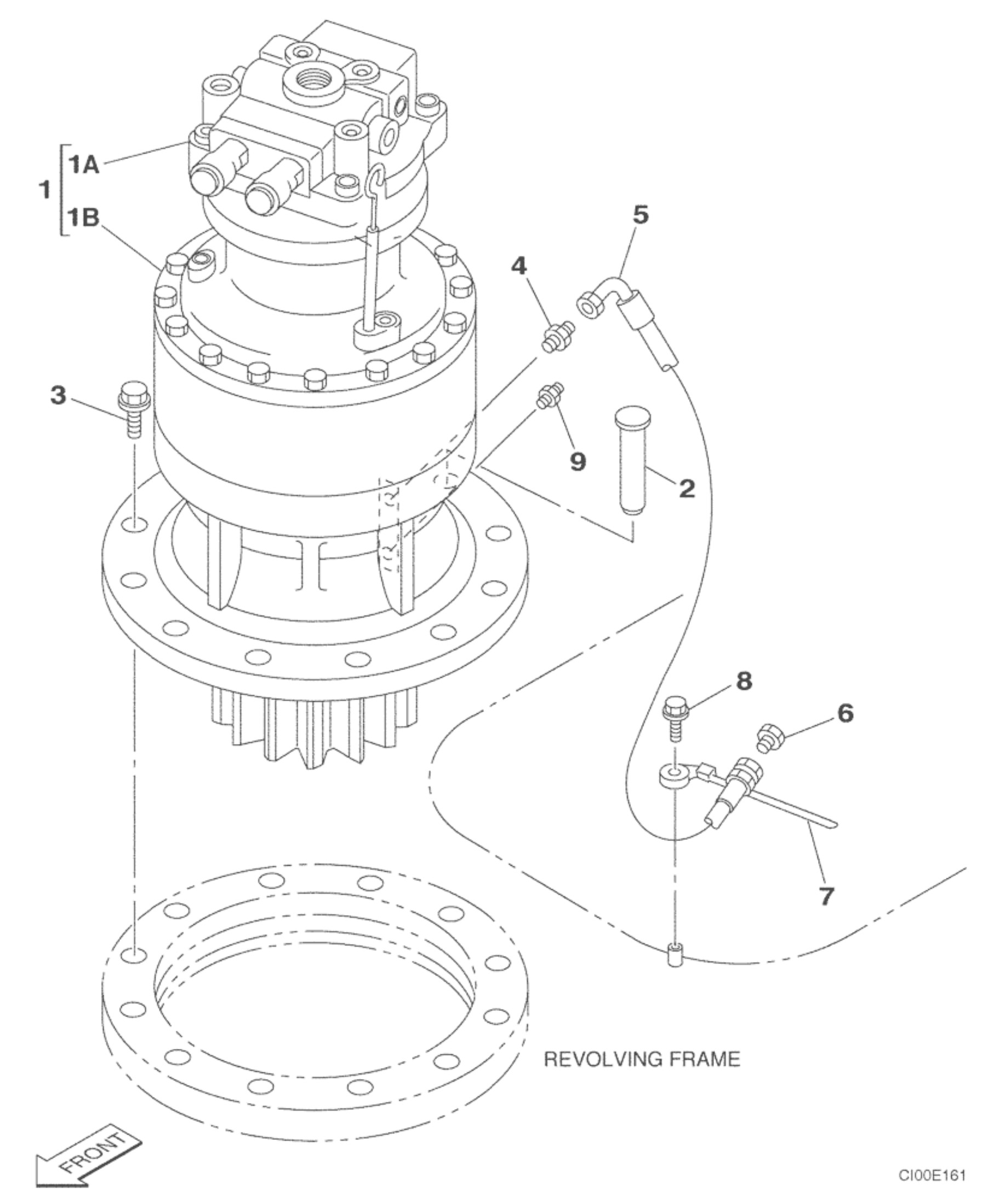 SH200 SG08 Excavator Swing Device KRC0226 KRC10260 Motor Assembly