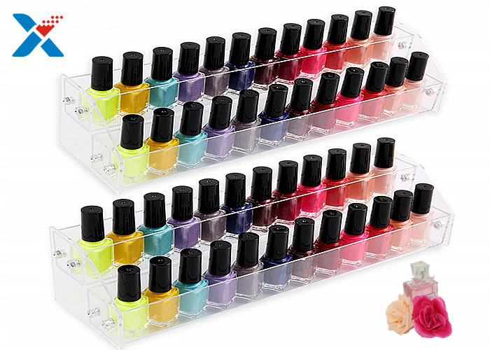 Nail Polish Counter Acrylic Display Rack Showcase Multi Tiered Good Chemical Resisdence