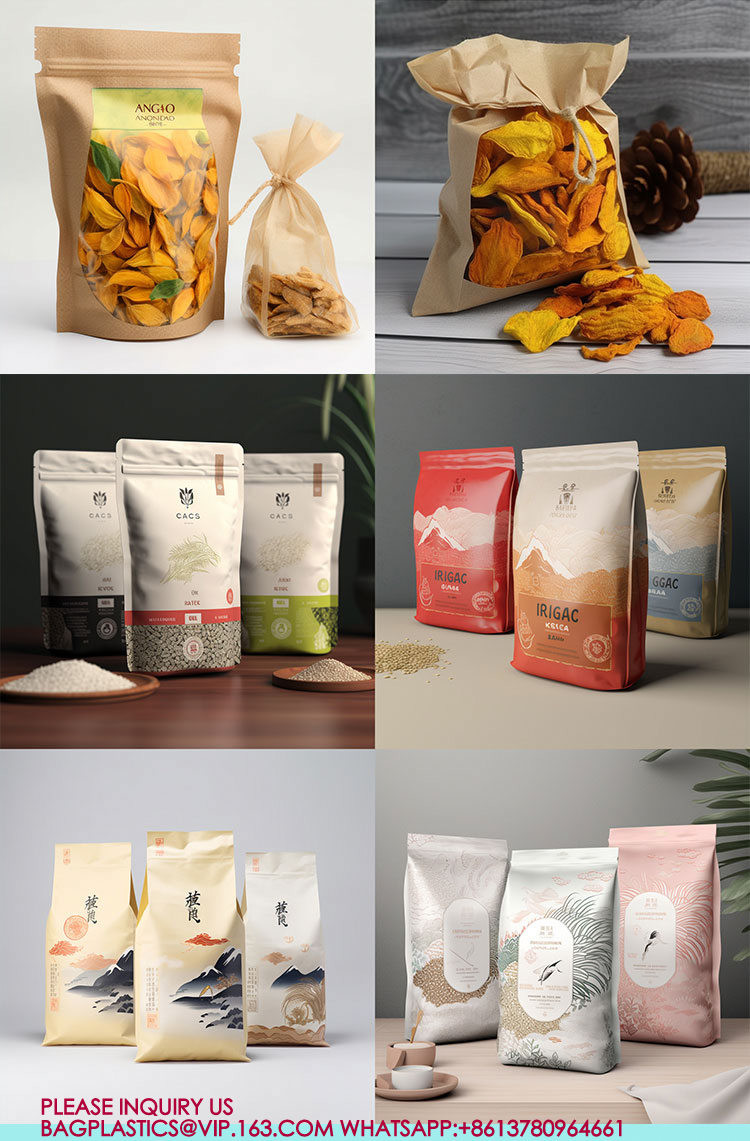 Recyclable Biodegradable Colorful Pacakge Aluminum Foil Stand Up Pouch With Zip Doypack