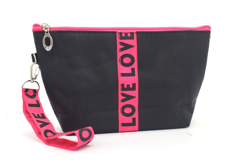 Convenient Carrying Zippered Cosmetic Bag Makeup Organizer / Travel Bag With Hand Strap