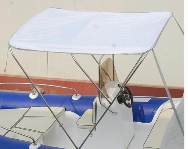 Removable Inflatable Boat Accessories Small Boat Bimini Top With Stainless Steel