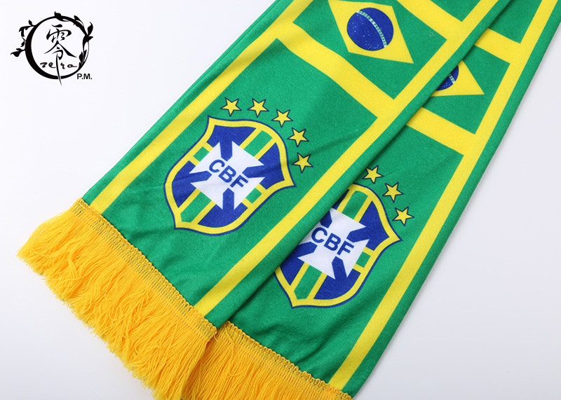 FIFA Soccer Club Custom Printed Scarves Polyester Fleece World Cup Event Celeration