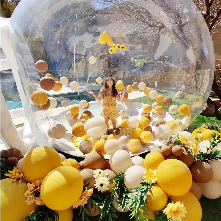 Dome Bubble Tent Transparent Inflatable Bubble Balloons House Kids Party Balloons Fun House Giant Clear Inflatable Crystal Igloo