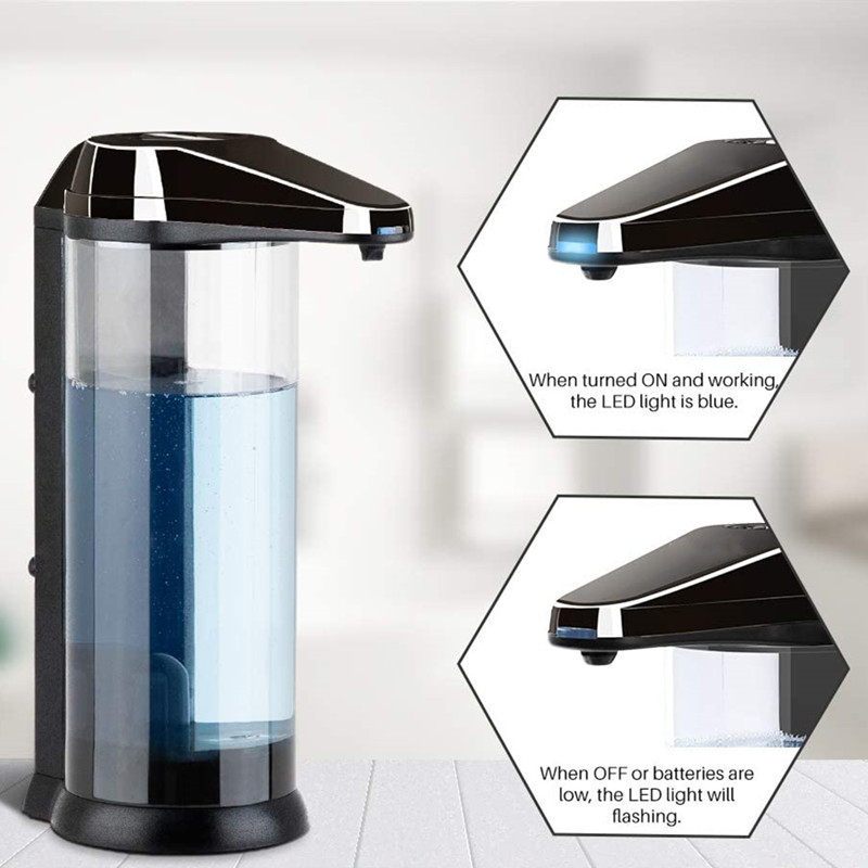 OEM Countertop Touchless Hand Sanitizer Dispenser 7CM Battery Operated 500ML