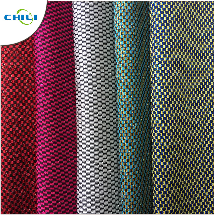 Multicolored Grade 3 Glitter Fabric Mixed Color Leather for Wallpaper Covering Chunky