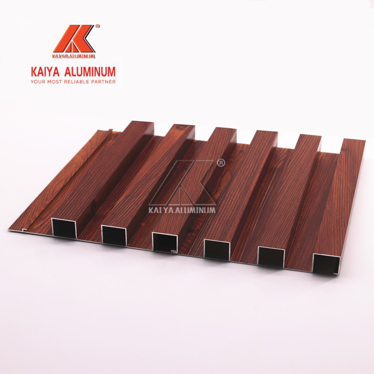 3d Simulating Wood Grain U Shaped Aluminum Profile For Ceiling