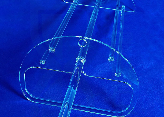 1100C Fused Silicon Science Lab Glassware 2.2g/Cm3 Transparent Glass Tube
