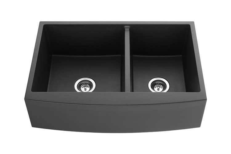 33 Inch Double Bowl Farmhouse/Apron-front Granite Composite Kitchen Sink