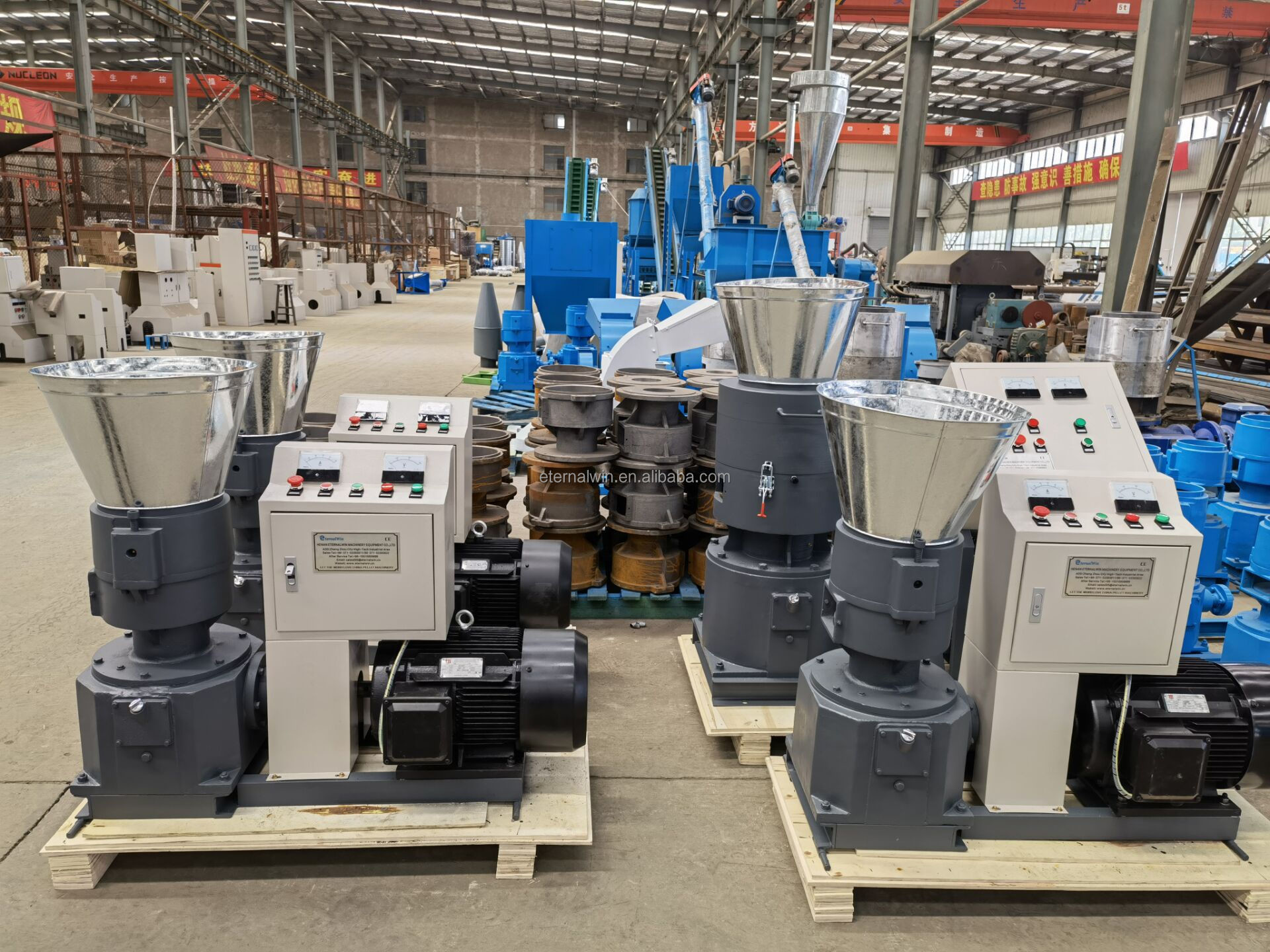 Top Seller 3 rollers 55HP tractor driven PTO pellet mill with 500kg/h capacity OEM pto wood pellet mill with CE