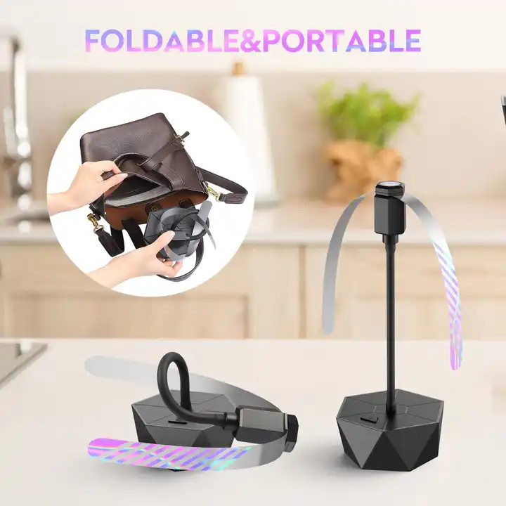 JZ Rechargeable Battery Inside Kitchen Pest Control Fly Killer UV Rechargeable Repellent Fly Catcher Fan for Outdoor Camping