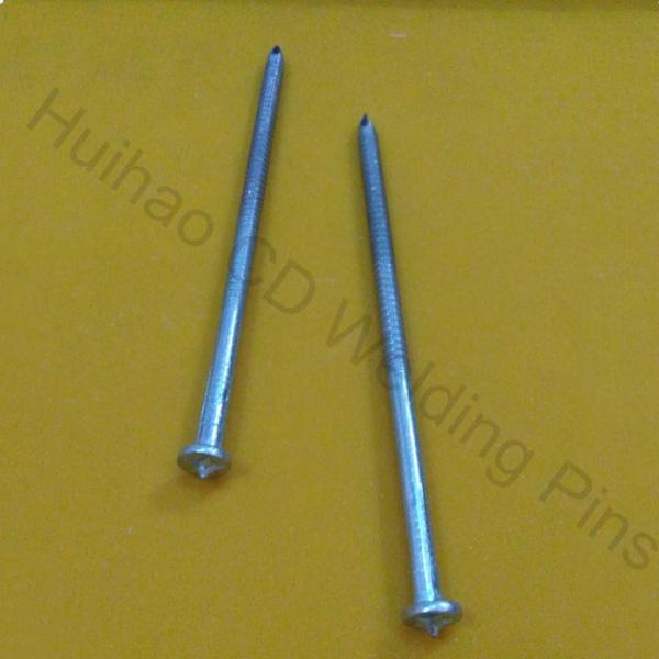 zinc Coated Steel Insulation Stud Welding Pins with Capacitor Discharge Welder