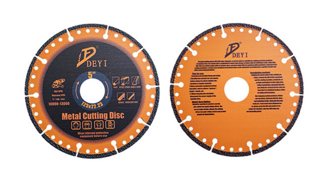Vacuum Brazed 125mm Porcelain Diamond Cutting Disc Multipurpose