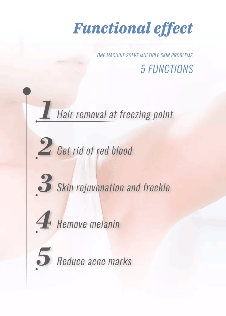 Dual Heads 7 Filters Ice Ipl Laser Hair Removal Machine Portable Hair Remover