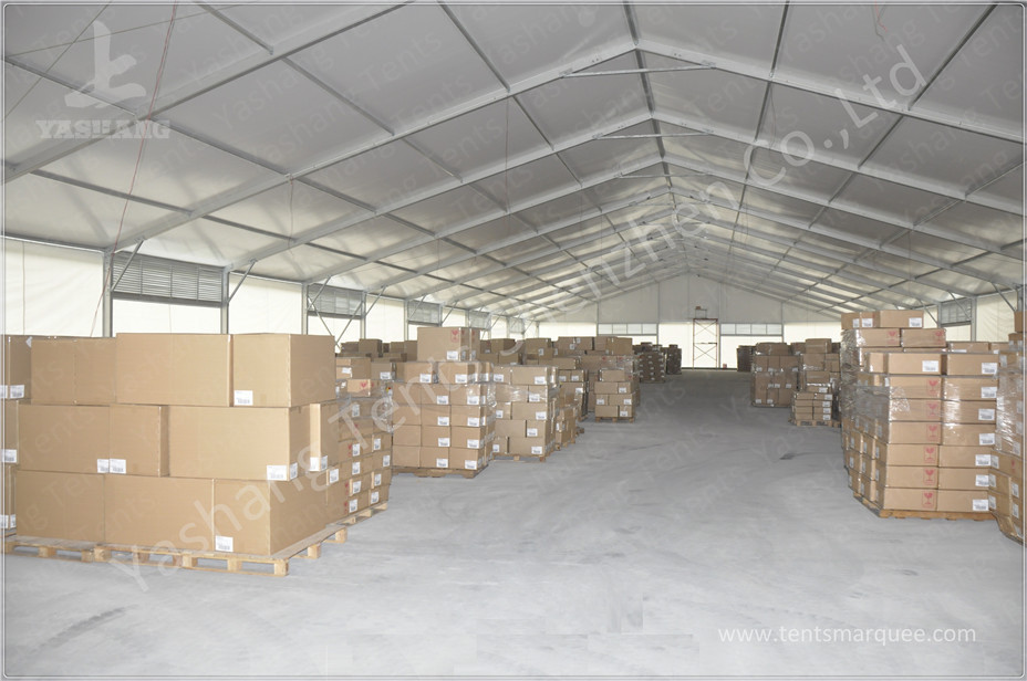 Outdoor Industrial Tent Structures Waterproof 100 km / h Wind Resistance