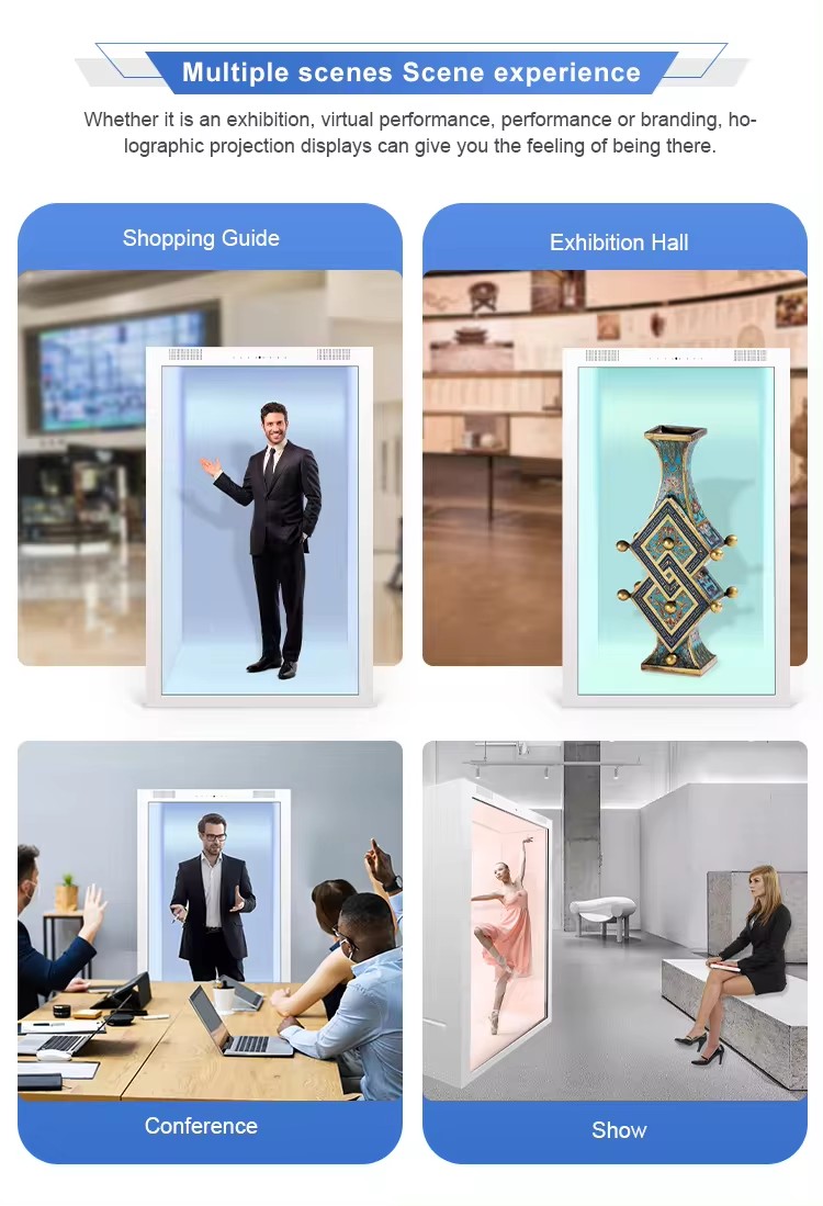 Custom Shape Bracket Design 10.1-18.5inch Transparent LCD Display Box Contrast Ratio HDMI VGA USB Interface