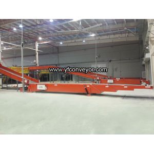 40ft Container Loading Unloading Telescopic Belt Conveyor with Hydraulic Lift