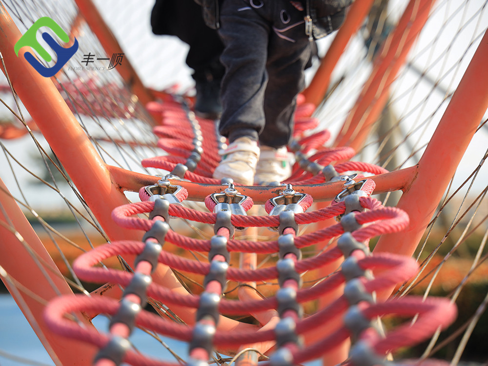 Rot Proof Playground Equipment Climbing Rope 4 Strand For Swing Set
