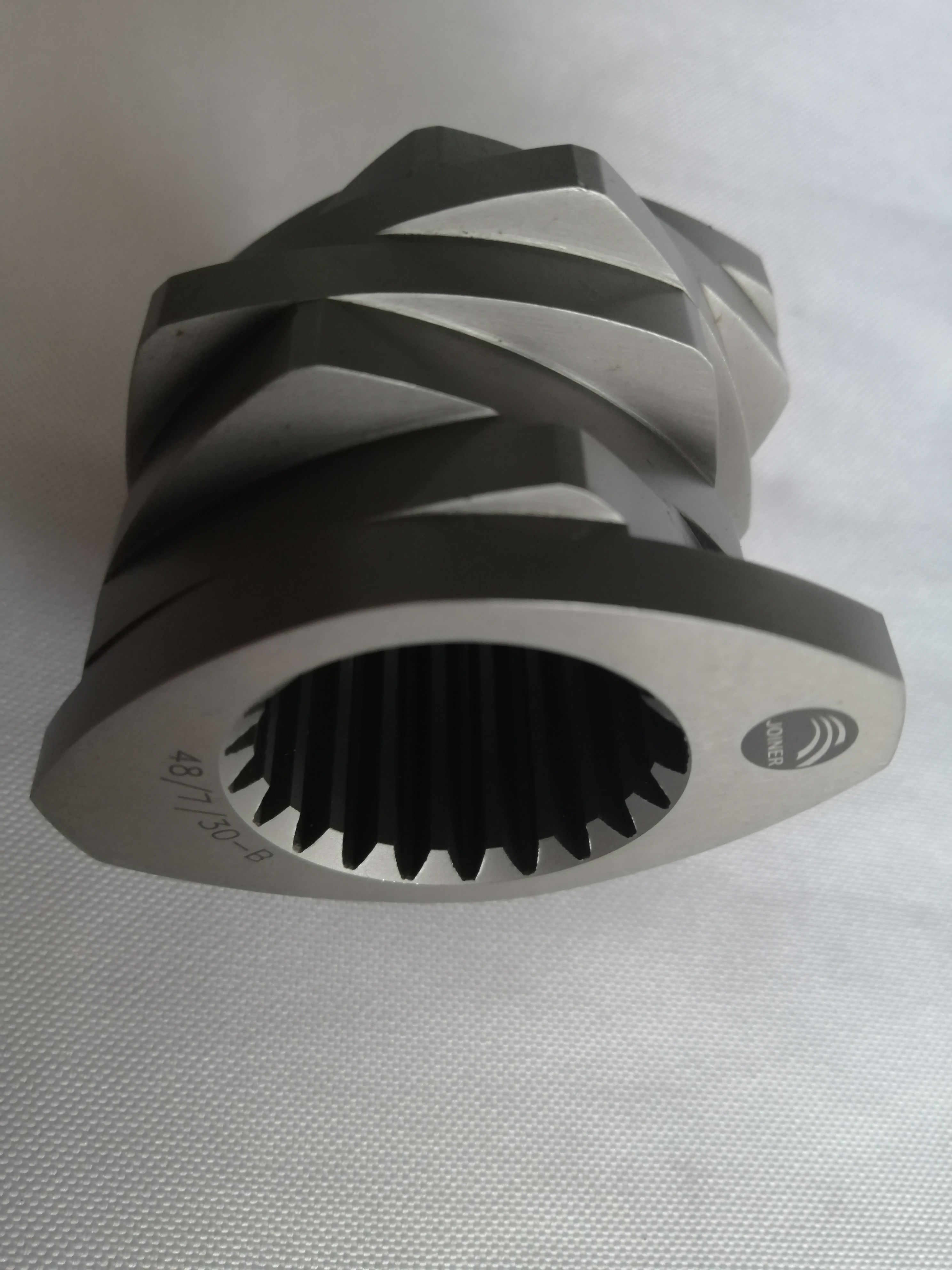 High Shear Uniformity Twin Mixing Screw Elements Kneading Block For Talc And Mica