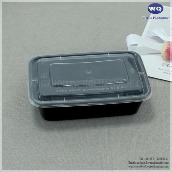 PP Black Food Storage Containers With Lids Airtight, Food Prep Containers For