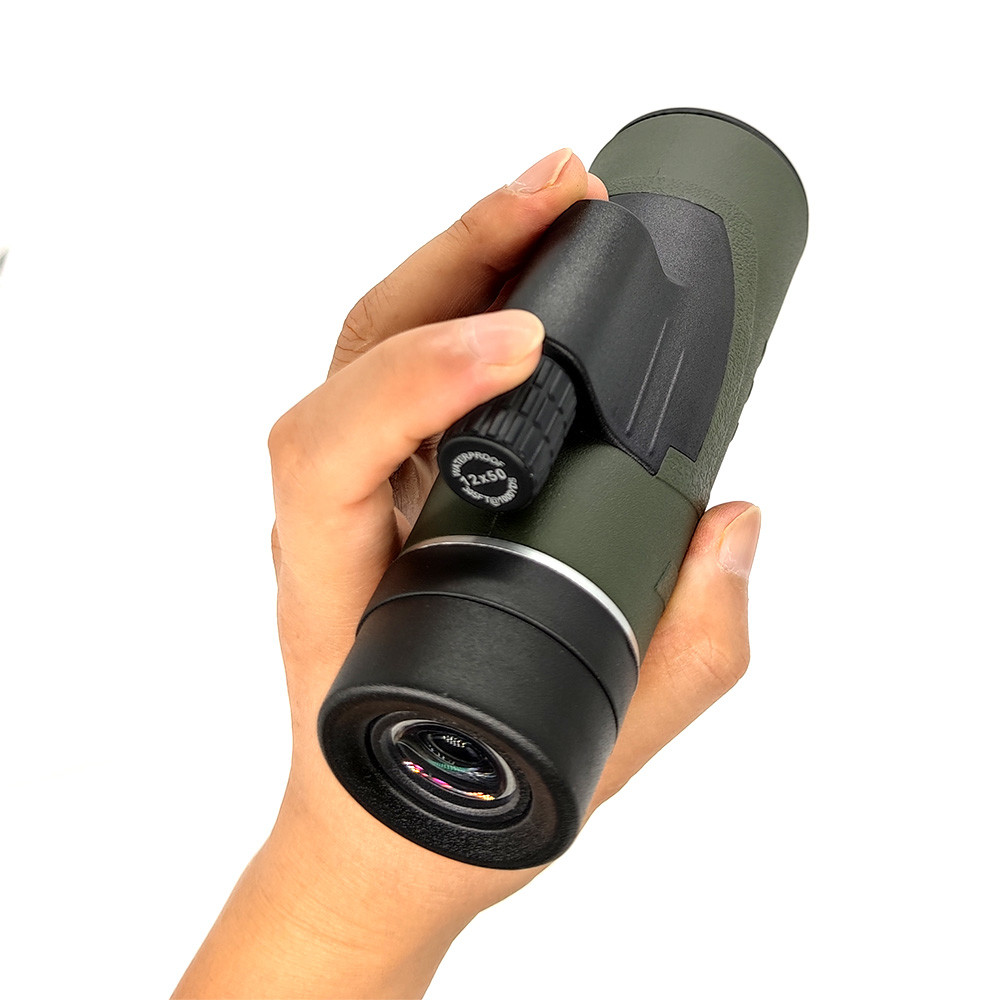 Bird Watching 12x50 Monocular Cell Phone Mount With Quick Smartphone Holder