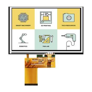  5 Inch Resistive Touchscreen TFT LCD With 800x480 Resolution Manufactures