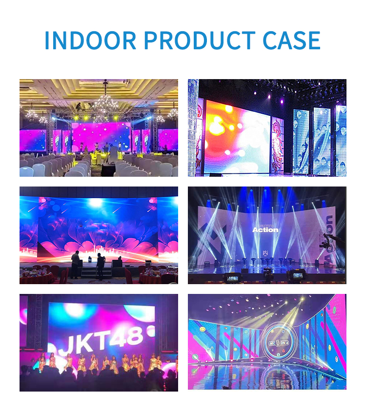 Refresh rate 1920Hz/3840Hz Full Color P3.91 P4.81 Stage Backdrop Rental Display Advertising Full HD Video Panel LED Wall