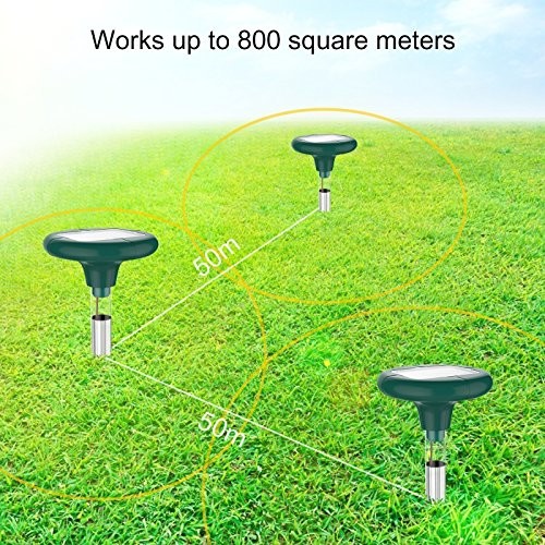 Solar Energy LED Ultrasonic Rat Repellent Outdoor waterproof ABS Aluminum