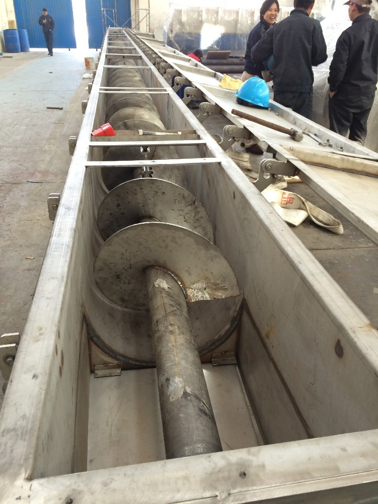 Industries Customized Conveyor System Stainless Steel Screw Conveyor With Shaft
