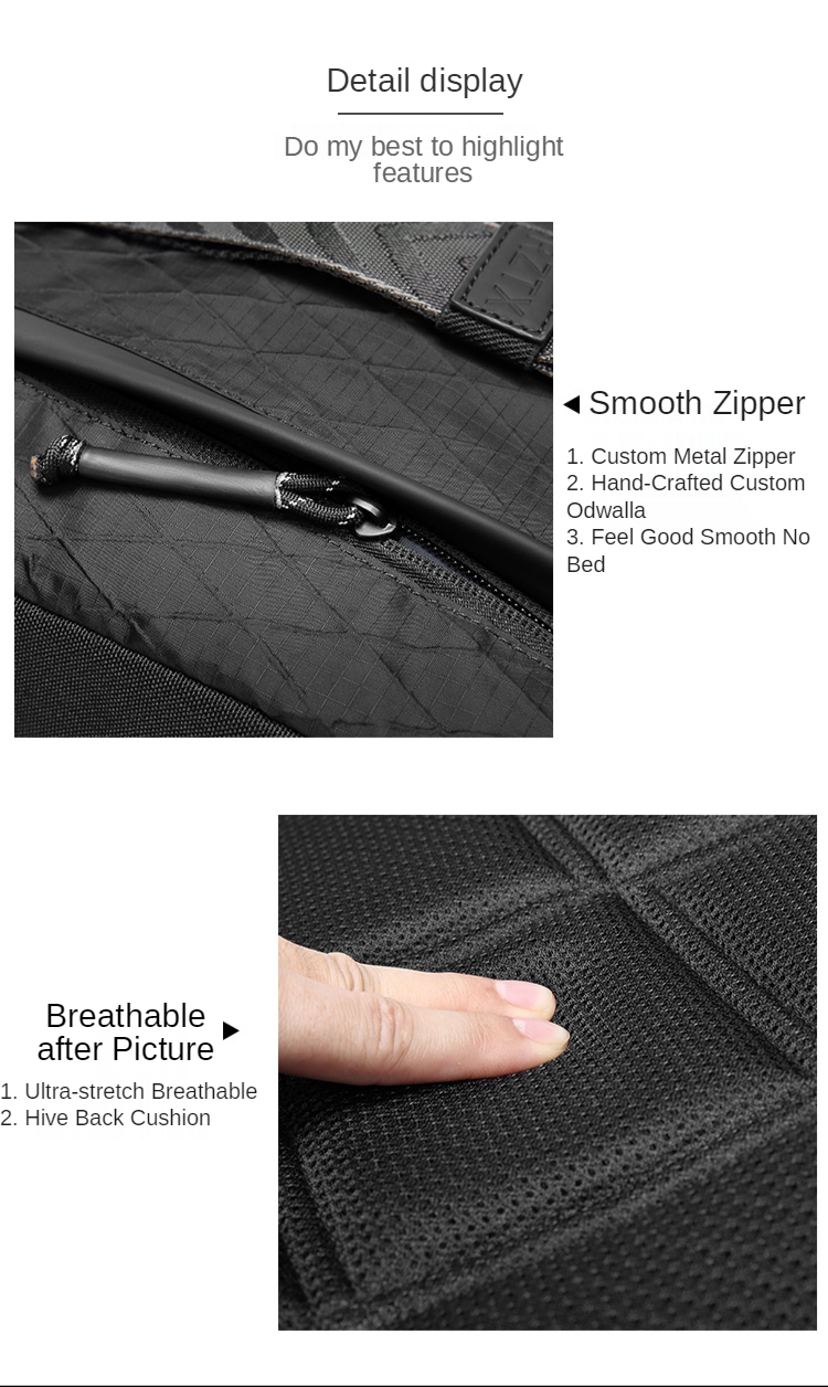 Physiological Curve Back Men Business Backpack