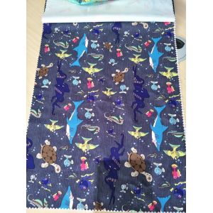 240t Microfiber Sublimation Printed Fabric 120gsm Peached Twill