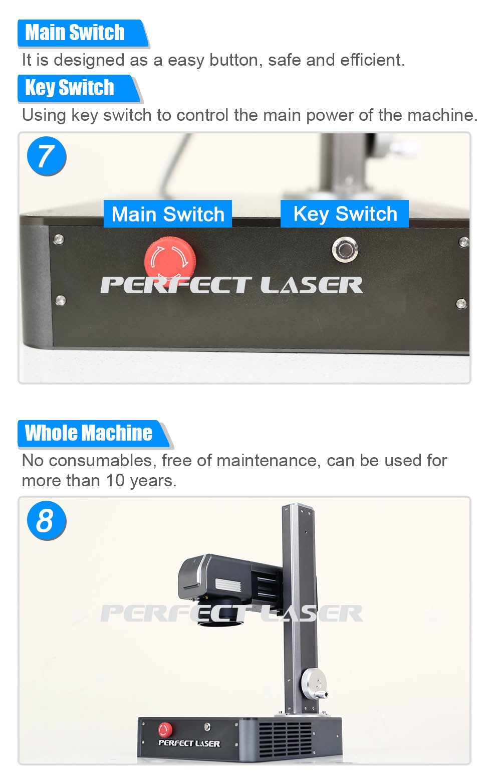 Small Volume Metal Mini Fiber Laser Marking Machine Fast Speed Tabletop 30-60khz