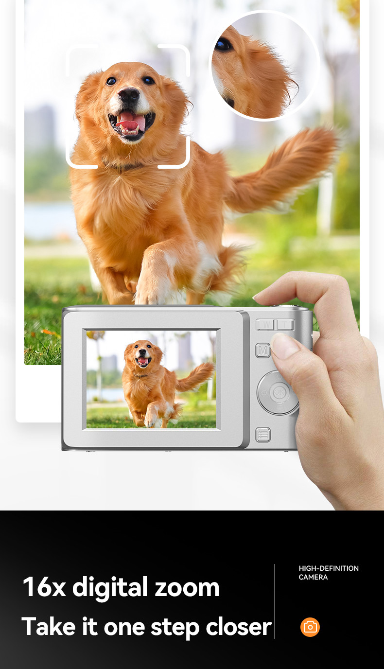 50MP FHD 16x Digital Zoom Camera 4k Video Shooting Camera For Kid Student