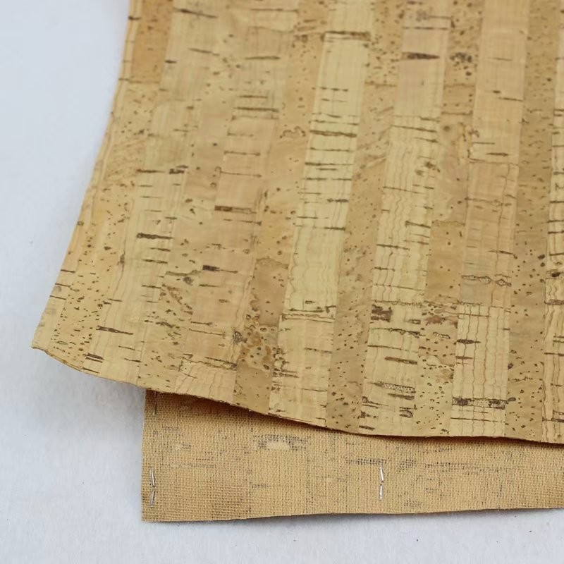 0.8mm Durable Nature Cork Fabric/Leather for Wall Decoration, Phone Cover and Note Book Making