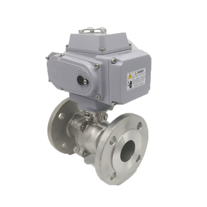 Electric Flanged Ball Valve With Flanged Connections For High-Pressure Applications