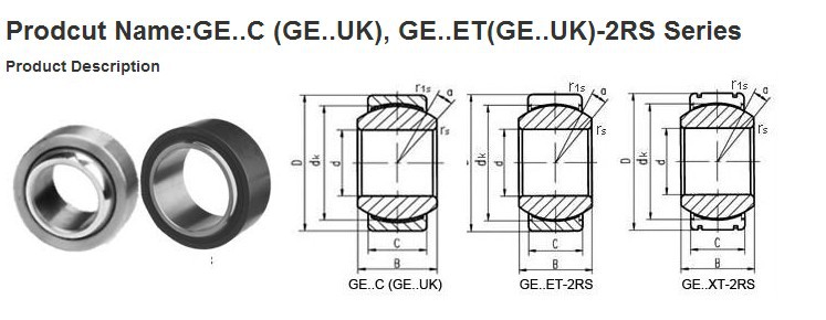 GE30ES 2RS Industrial Spherical Plain Bearings and Rod Ends 30x55x17 mm GE30 SW Joint Bearings GE30SW