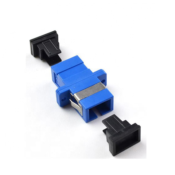 SC To SC Fiber Optic Adapter Coupler With Ceramic Bronze Sleeve